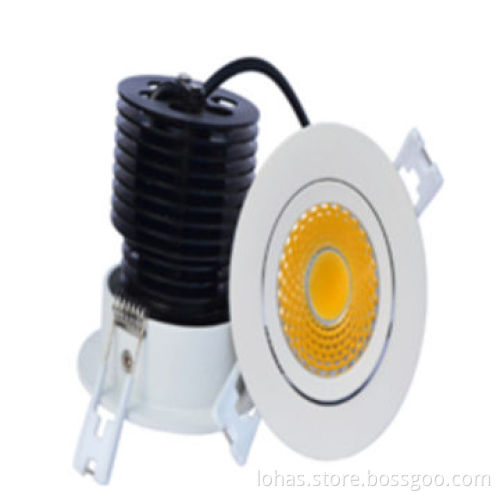 LED downlight, COB AD，Epistar LED, 75mm， AC 85V-265V，high-end series